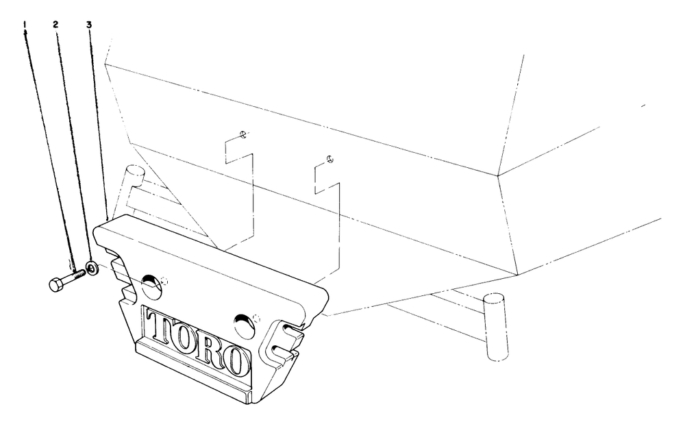 Cutting Unit Model No. 30768 (Continued) Rear Weight (Optional) Diagram and Parts List for 30718 0000001 - 0999999 Toro Lawn Tractor
