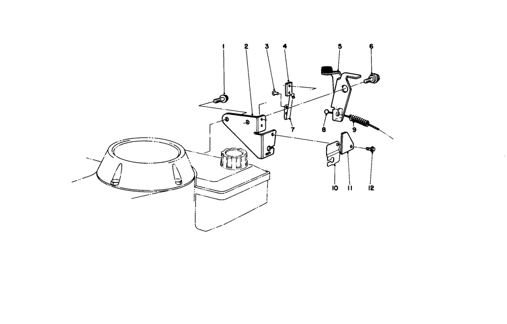 Brake Assembly Diagram and Parts List for 20581 7000001 - 7999999 Toro Lawn Mower