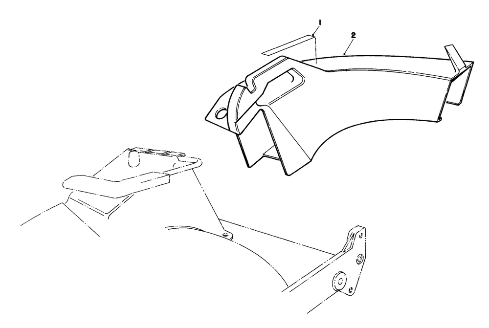 Side Discharge Chute Model No. 59168 (Optional) Diagram and Parts List for 20526C 9000001 - 9999999 Toro Lawn Mower