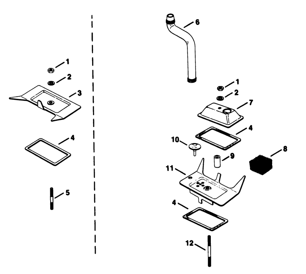 Breather & Vent-Engine Kohler Model No. Kt17qs Type No. 24324 (Continued) Diagram and Parts List for 30754 60001 - 69999 Toro Lawn Tractor