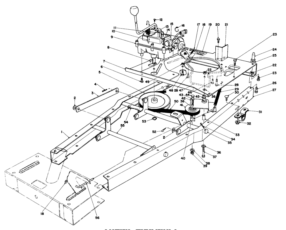 Frame Assembly Diagram and Parts List for 56036 6000001 - 6999999 Toro Lawn Tractor