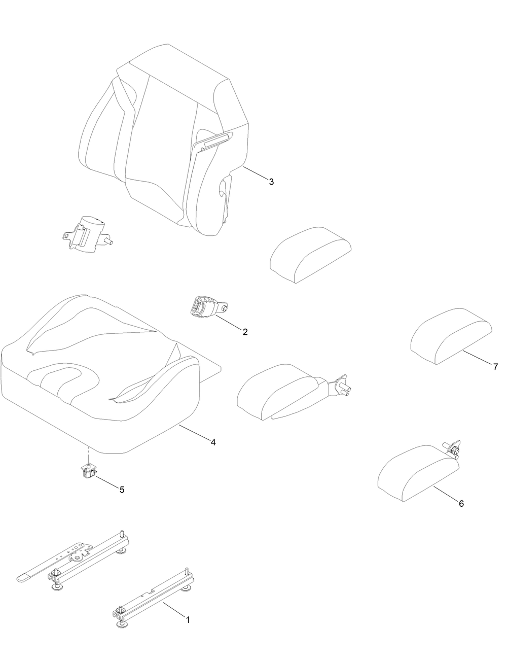 Seat Assembly No. 145-8421 Diagram and Parts List for 18765 400000000 - 999999999 Toro Lawn Tractor