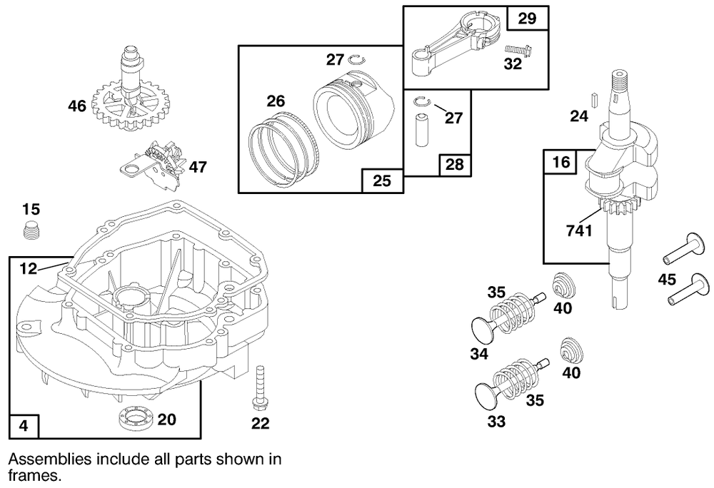 Engine Briggs & Stratton Model 12f802-0650-01 Diagram and Parts List for 20449 7900001 - 7999999 Toro Lawn Mower