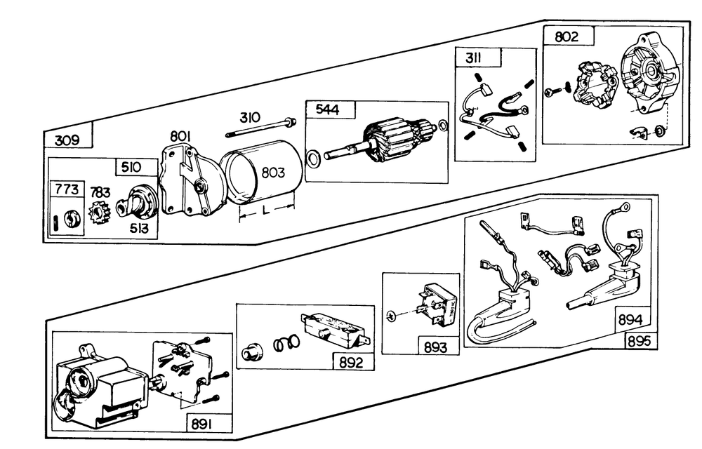 Starter Motor Kit Model No. 37-4630 (Optional) Diagram and Parts List for 38160 6000001 - 6999999 Toro Snow Blower
