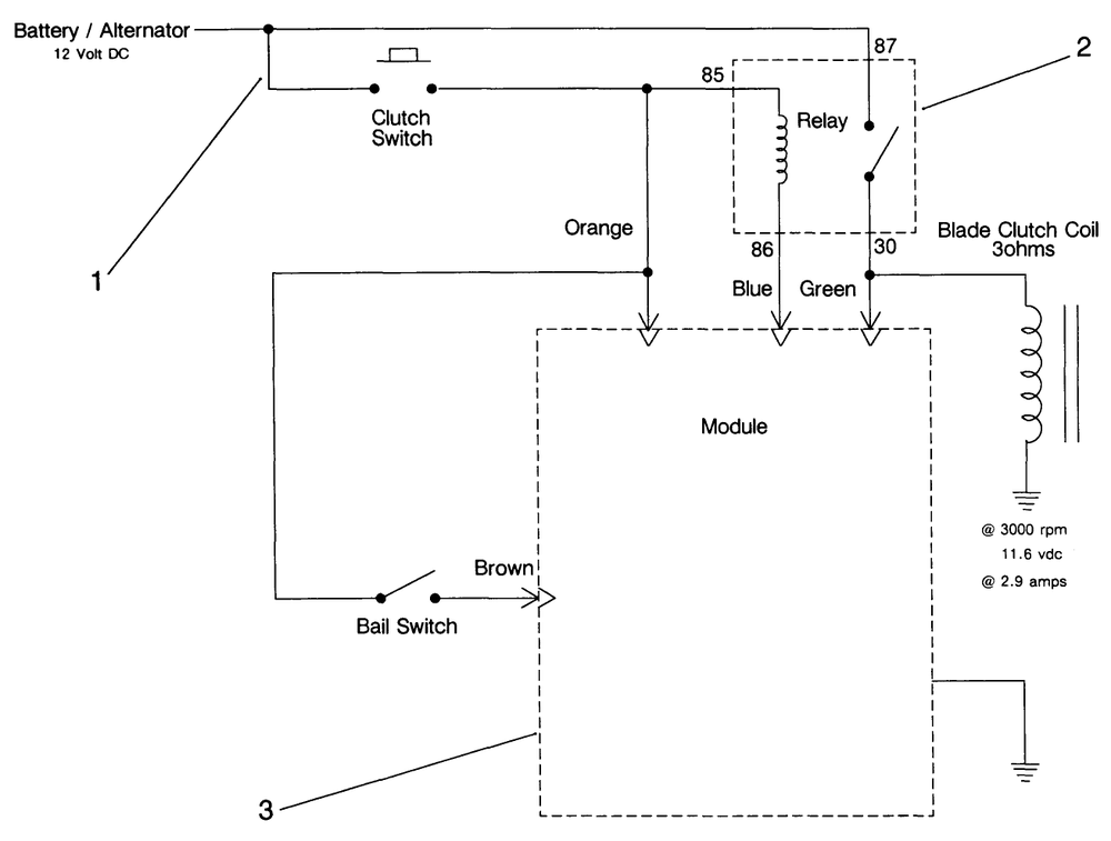 Electric Schematic Diagram and Parts List for 30180 100001 - 199999 Toro Lawn Tractor Accessories