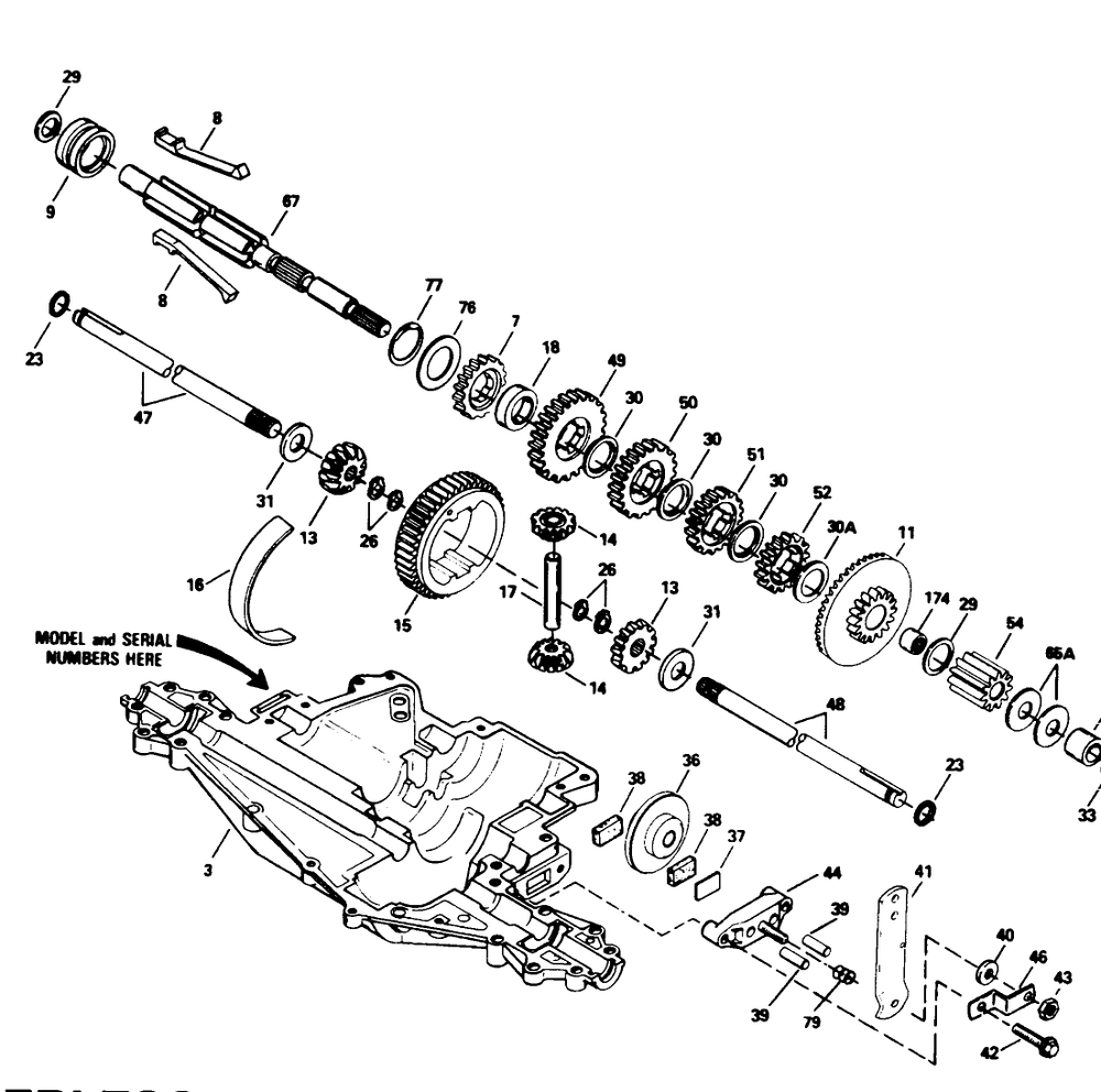 Peerless Transaxle Model No. 915-020 (Cont.) Diagram and Parts List for 71182 4900001 - 4999999 Toro Lawn Tractor