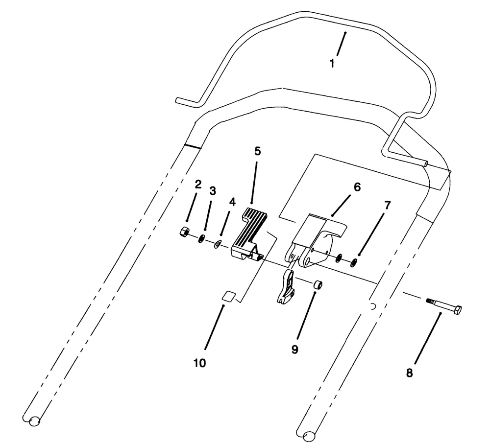 Control Assembly (Model No. 20909bc Only) Diagram and Parts List for 20904BC 5900001 - 5999999 Toro Lawn Mower