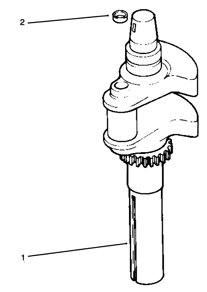 Crankshaft Diagram and Parts List for 72043 6900001 - 6999999 Toro Lawn Tractor