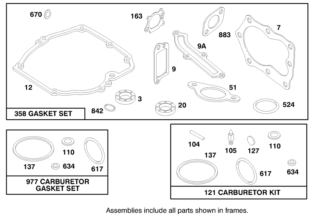 Engine Briggs & Stratton Model12h802-0658-01 Diagram and Parts List for 20448 7900001 - 7999999 Toro Lawn Mower