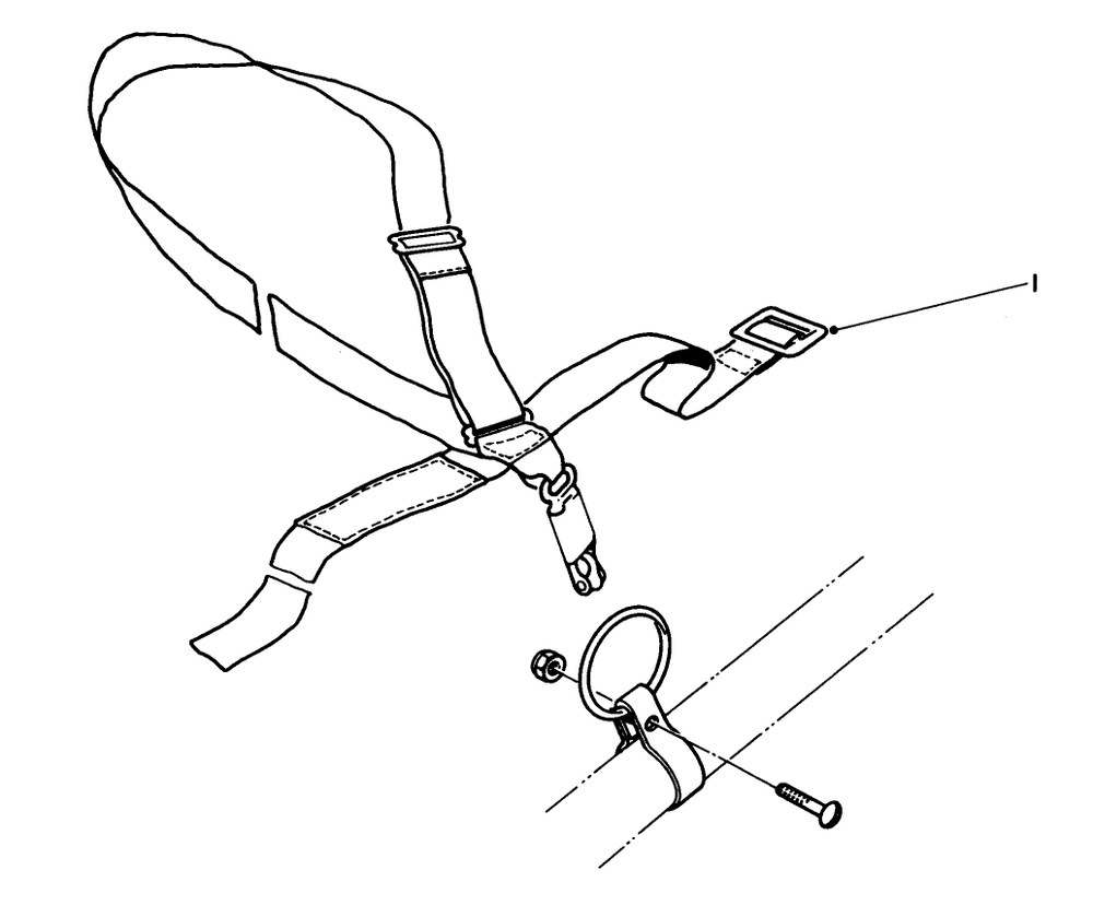 Deluxe Harness No. 46-2960 (Optional) Diagram and Parts List for 51604 3000001 - 3999999 Toro Trimmer