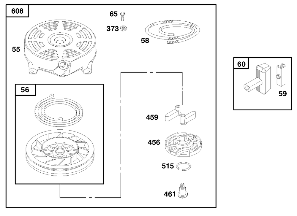 Engine Briggs & Stratton Model 12f802-1767-E1 Diagram and Parts List for 20913 890000001 - 899999999 Toro Lawn Mower