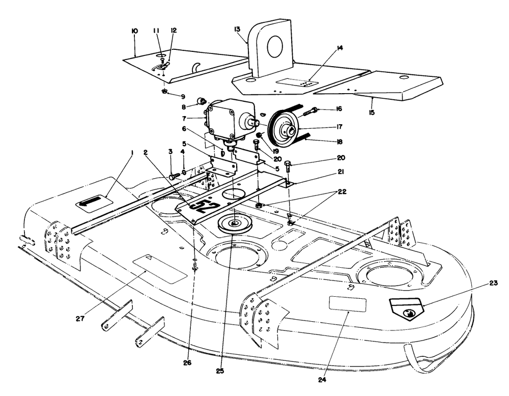 Cutting Unit Model No. 30753 (Continued) Diagram and Parts List for 30754 60402 - 69999 Toro Lawn Tractor