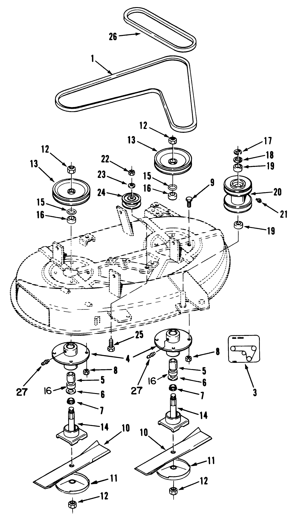 Spindle Assembly (Continued) Diagram and Parts List for R5-38SY01 1000001 - 1999999 Toro Lawn Mower