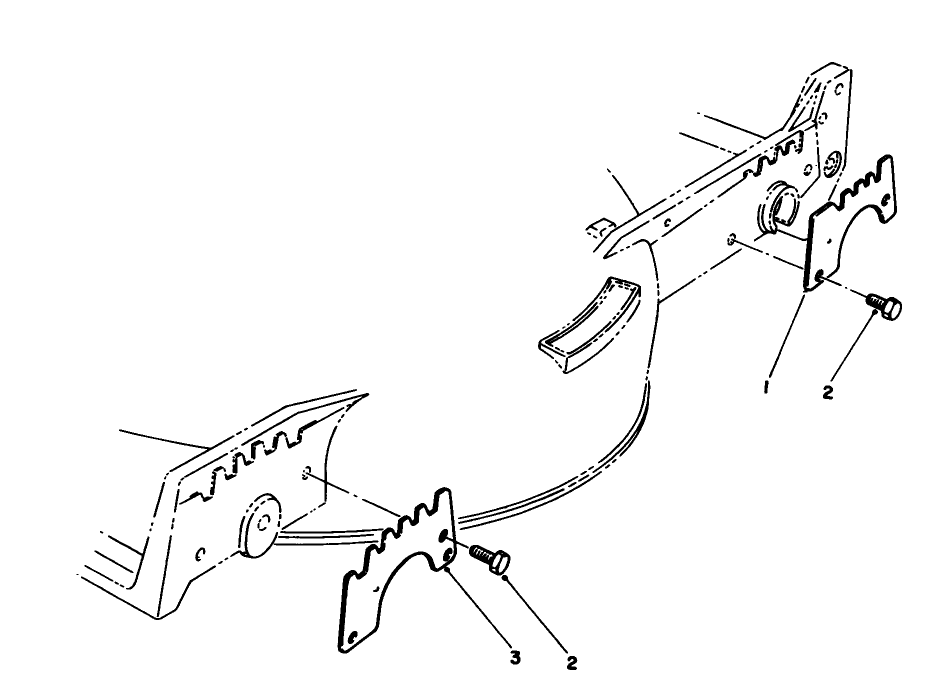 Wear Plate Model No. 49-4080 (Optlonal) Diagram and Parts List for 20107 1000001 - 1999999 Toro Lawn Mower