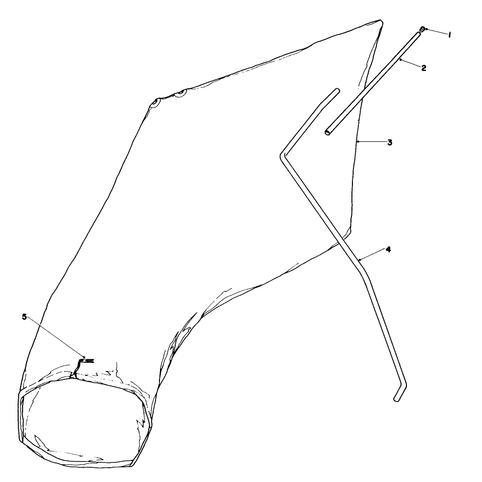 Giant Bagging Kit No. 29-9750 (Optional) Diagram and Parts List for 16297 4000001 - 4999999 Toro Lawn Mower