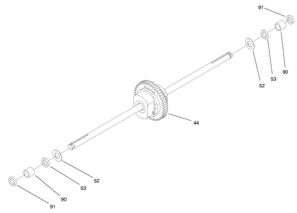 Hydro Transaxle Assembly (Continued) Diagram and Parts List for 71196 8900001 - 8999999 Toro Lawn Tractor
