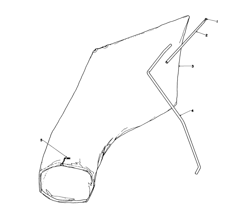 Giant Bagging Kit No. 29-9750 (Optional) Diagram and Parts List for 16580 4000001 - 4999999 Toro Lawn Mower