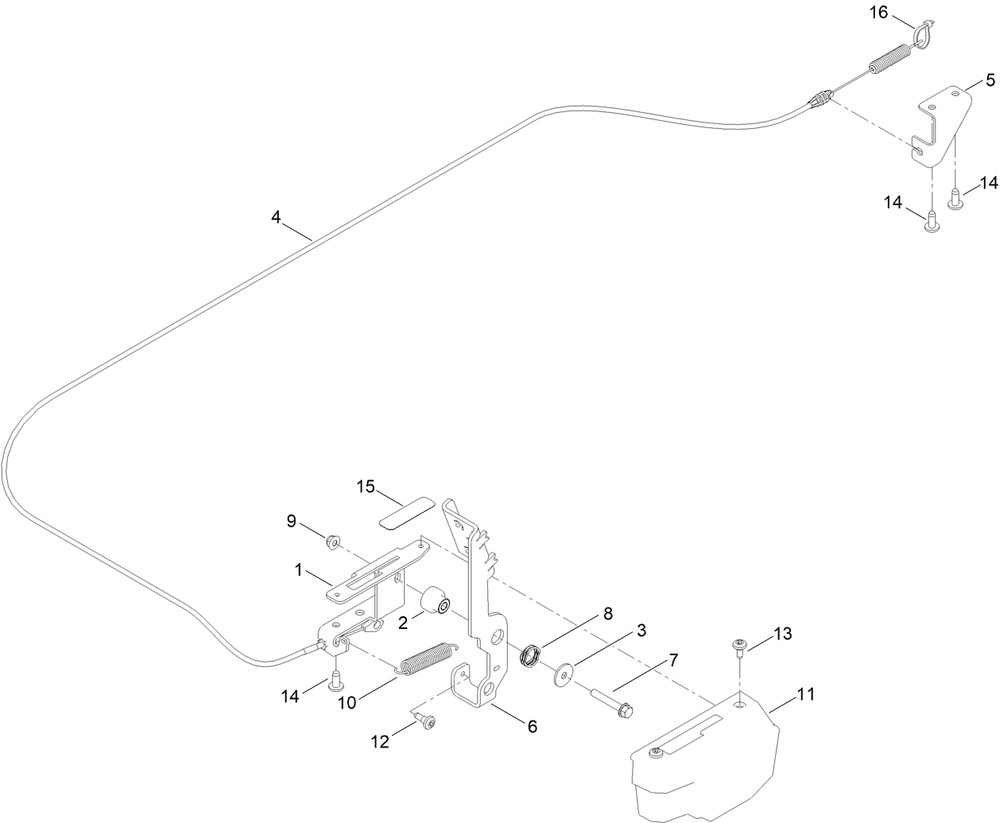 Brake Assembly Diagram and Parts List for 75851 416400000 - 417399999 Toro Lawn Tractor