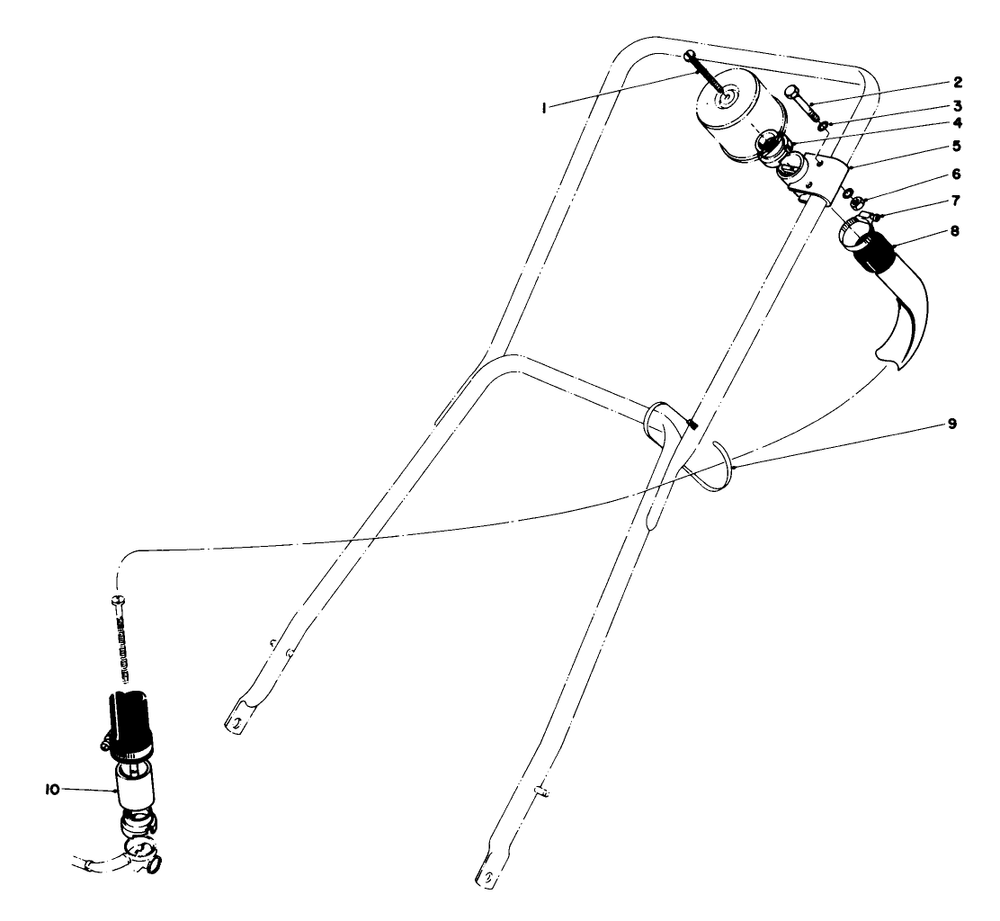 Remote Air Cleaner Kit No. 28-0580 (Optional) Diagram and Parts List for 23022 8000001 - 8999999 Toro Lawn Mower