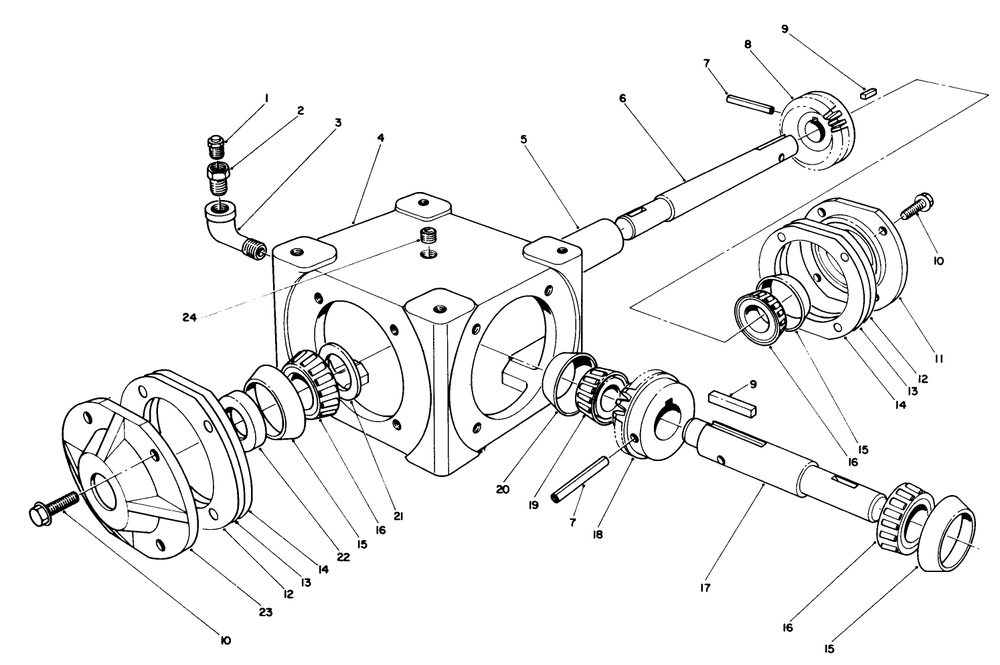 44" Snow Thrower Model No. 30761 (Optional)(Continued) Diagram and Parts List for 30718 0000001 - 0999999 Toro Lawn Tractor