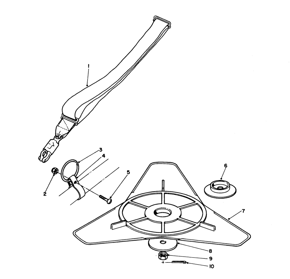 Accessory Kit No. 44-9870 (Optional) Diagram and Parts List for 51606 2000001 - 2999999 Toro Trimmer