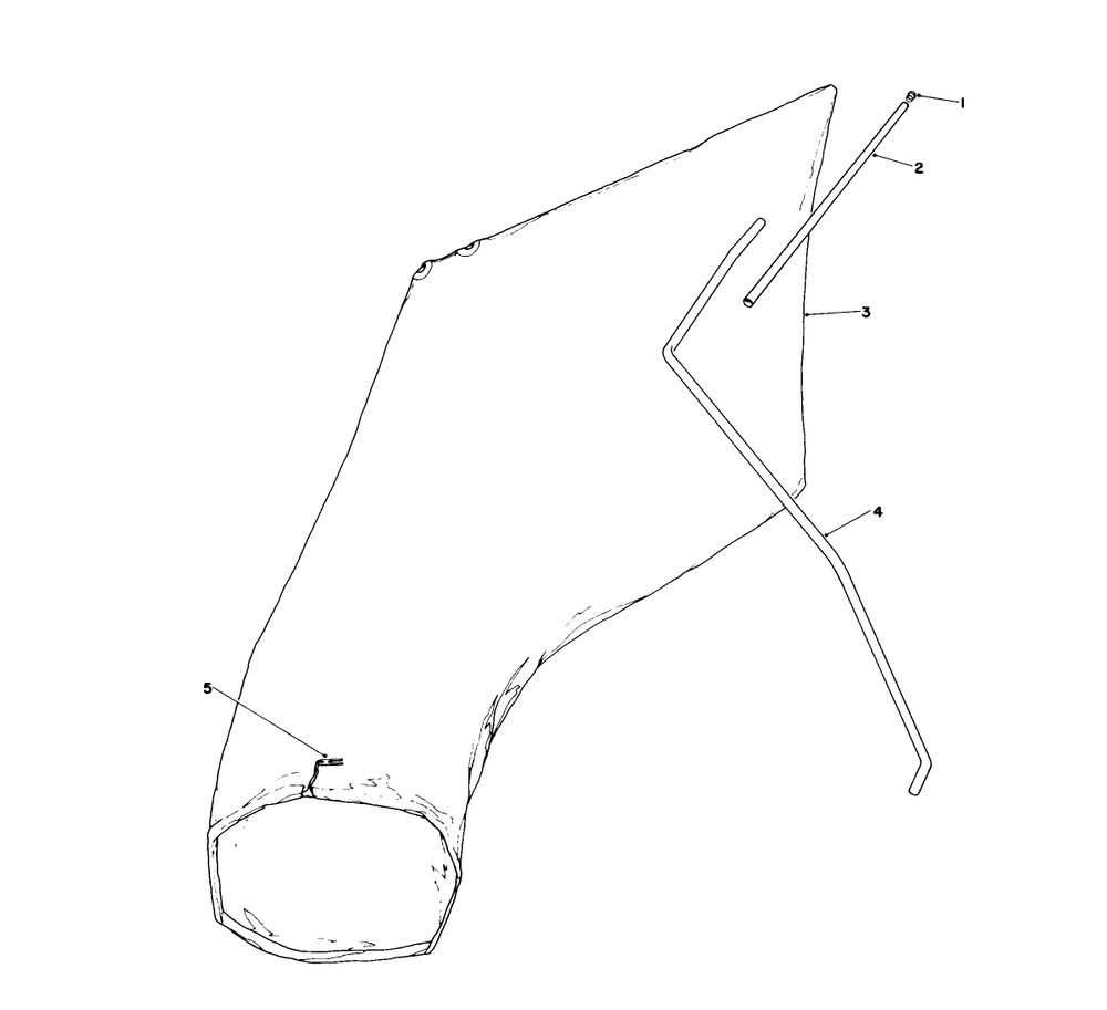 Giant Bagging Kit No. 29-9750 (Optional) Diagram and Parts List for 16575 0000001 - 0999999 Toro Lawn Mower