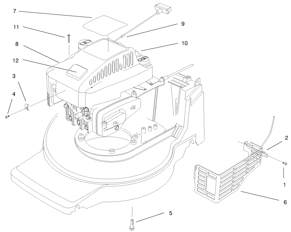 Engine Assembly Diagram and Parts List for 20914 9900001 - 9999999 Toro Lawn Mower