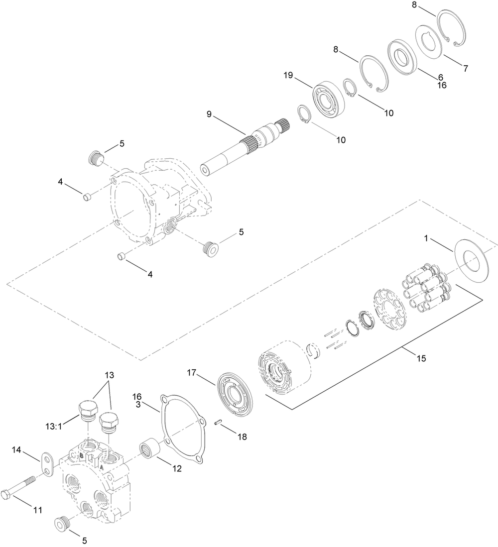 Hydraulic Motor Assembly No. Au87430032 Diagram and Parts List for 25463E 400000000 - 999999999 Toro Lawn Tractor Accessories