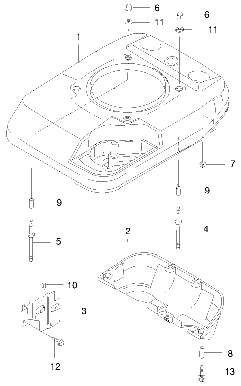 Cooling Equipment Diagram and Parts List for 22171 9900001 - 9999999 Toro Lawn Mower