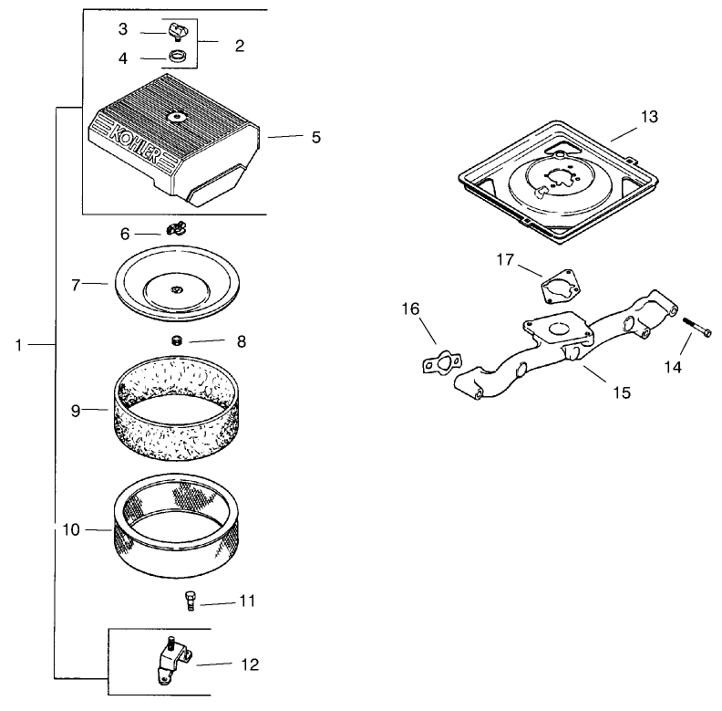 Valve/Camshaft Diagram and Parts List for 74212 (200000001-200999999)(2000) Toro Lawn Mower