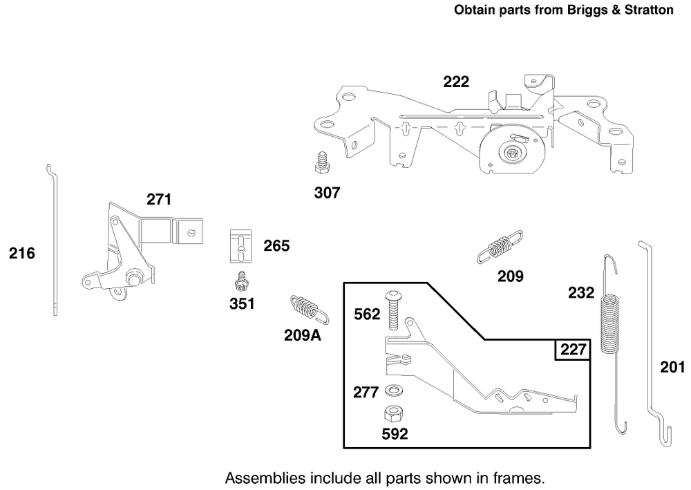 Engine Briggs & Stratton Model 303776-1188-A1 Diagram and Parts List for 30188 7900001 - 7999999 Toro Lawn Tractor Accessories