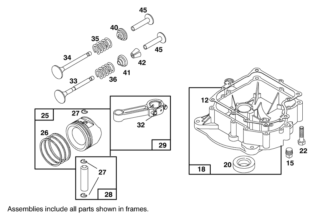 Engine Briggs & Stratton Model 28m707-0127-01 Diagram and Parts List for 71205 6900001 - 6999999 Toro Lawn Tractor