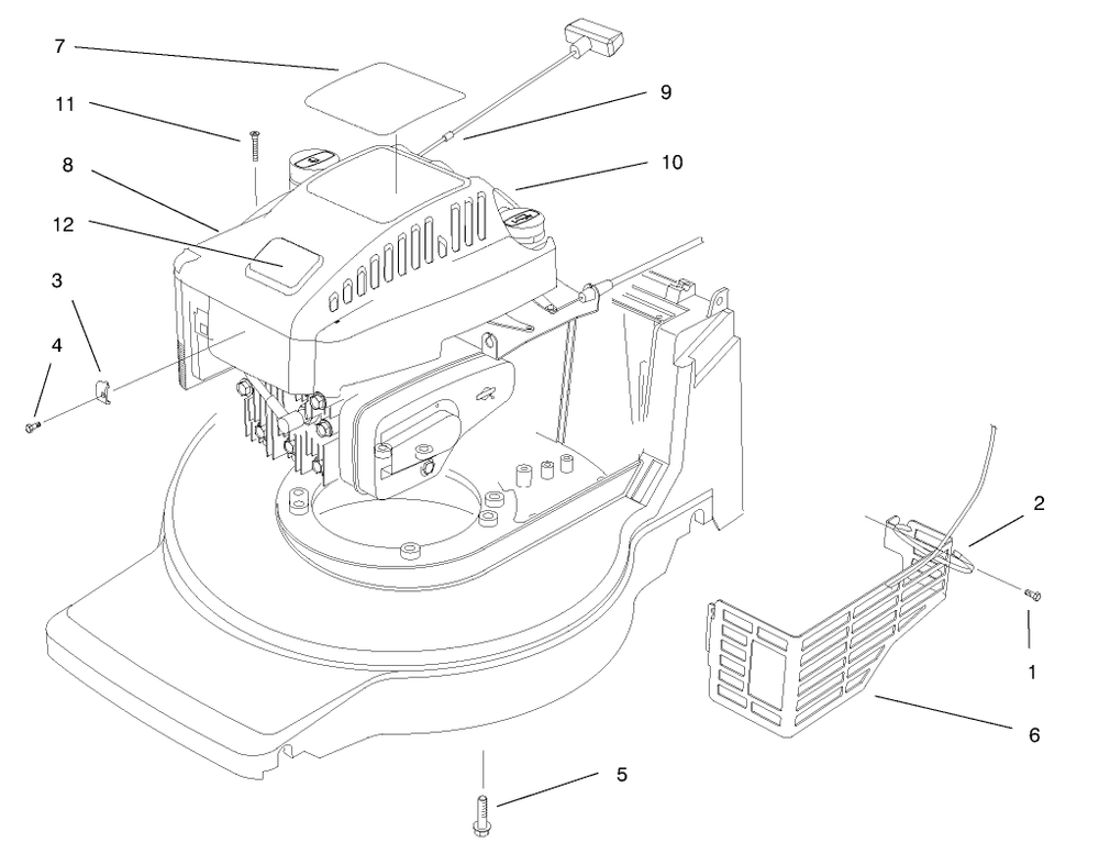 Engine Assembly Diagram and Parts List for 20914 8900001 - 8999999 Toro Lawn Mower