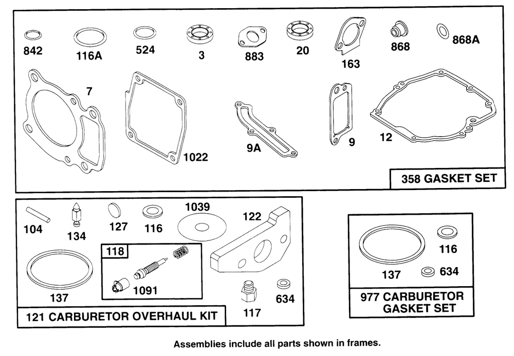 Engine Gts 150 Diagram and Parts List for 22151 6900001 - 6999999 Toro Lawn Mower