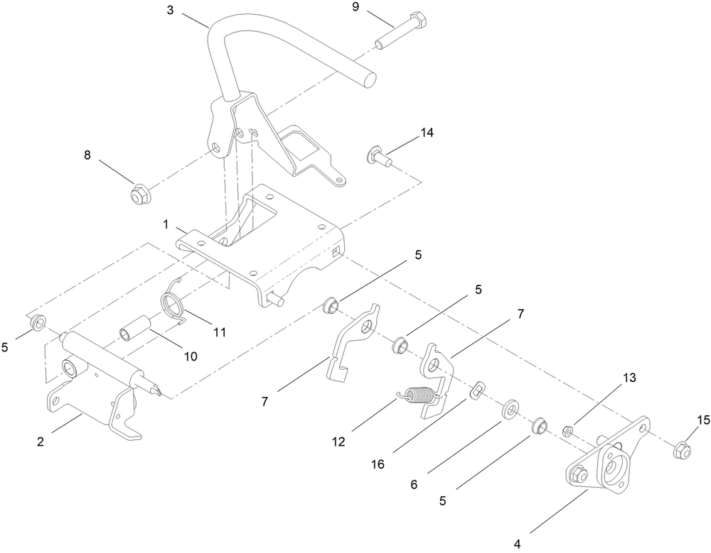 Rh Control Handle Assembly No. 144-1422 Diagram and Parts List for 18562 400000000 - 414265543 Toro Lawn Mower