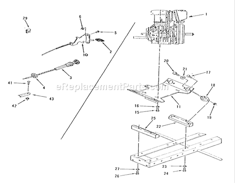 Single Cylinder Engines Diagram and Parts List for C1-12R801 1986 Toro Lawn Tractor