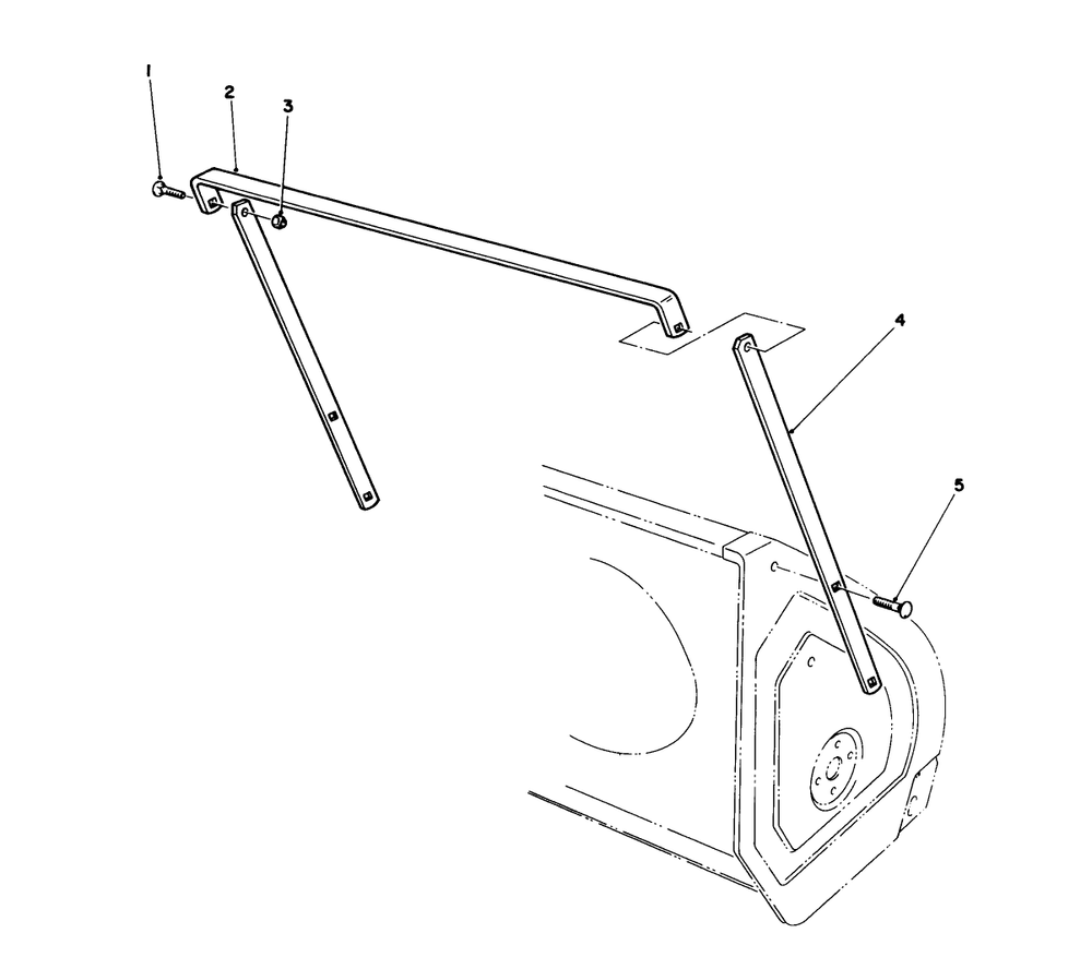 Drift Breaker Assembly (Optional) Diagram and Parts List for 38540 2000001 - 2999999 Toro Snow Blower