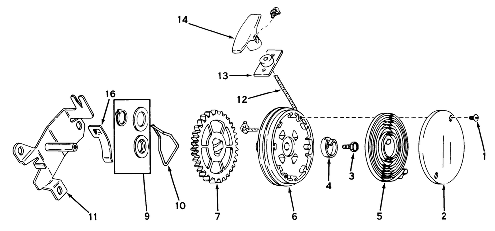 Rewind Starter No. 590450a Diagram and Parts List for 20407 7000001 - 7999999 Toro Lawn Mower