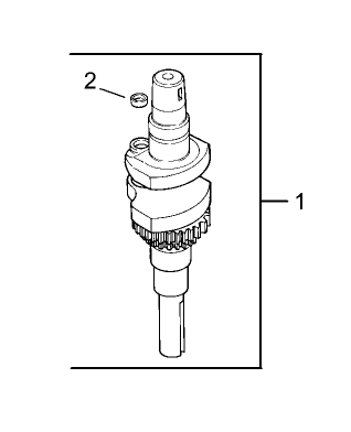 Crankshaft Assembly Diagram and Parts List for 30299TE (230000001-230999999)(2003) Toro Lawn Mower