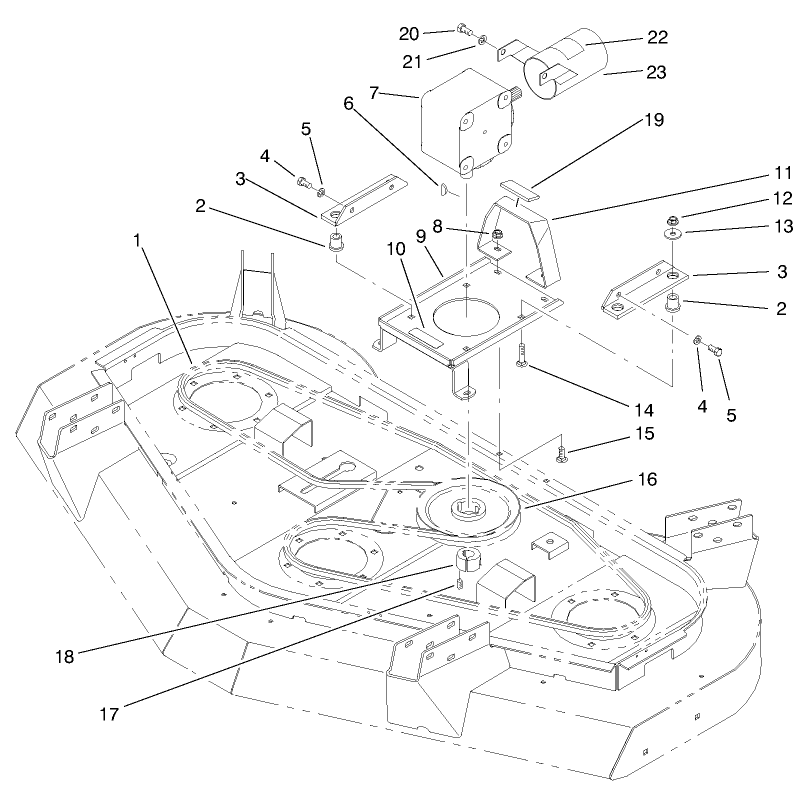 Gear Box Installation Assembly Diagram and Parts List for 30569 90500 - 99999 Toro Lawn Mower