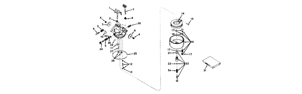 Carburetor Model No. 630994a Diagram and Parts List for 58200 1000001 - 1999999 Toro Tiller