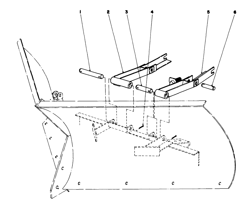 V-Plow Installation No. 30755 (Optional) Diagram and Parts List for 30550 80000001 - 89999999 Toro Lawn Tractor