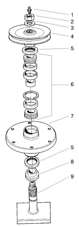 Drive Spindle Asm No. 27-0871 Diagram and Parts List for 30773 790001 - 799999 Toro Lawn Mower