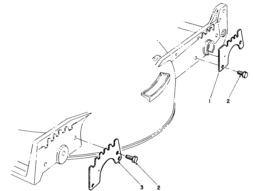 Wear Plate Model No. 49-4080 (Optional) Diagram and Parts List for 20216 1000001 - 1999999 Toro Lawn Mower