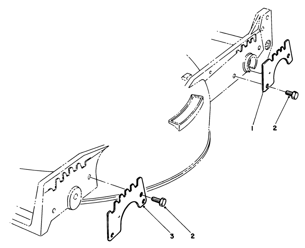Wear Plate Kit No. 49-4080 (Optional) Diagram and Parts List for 20620 7000001 - 7999999 Toro Lawn Mower