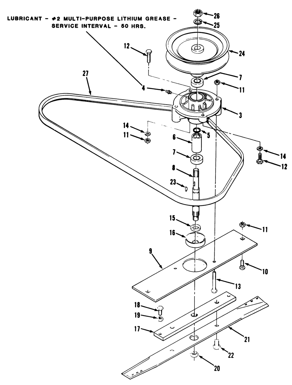 Spindle & Blade Assembly (Continued) Diagram and Parts List for 35-30SL03 2000001 - 2999999 Toro Lawn Mower