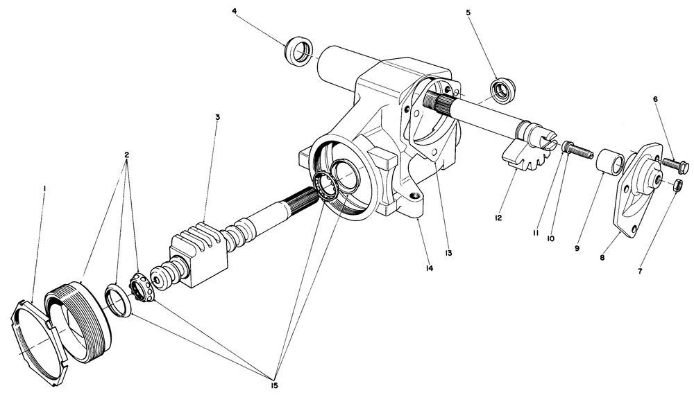 Steering Gear Assembly No. 41-8820 Diagram and Parts List for 30775 200001 - 299999 Toro Lawn Tractor