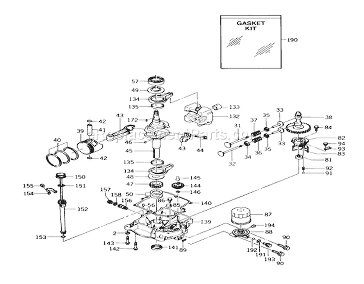 Page M Diagram and Parts List for 33-08B504 1988 Toro Lawn Tractor