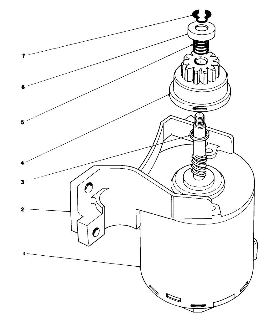 Starter Assembly Diagram and Parts List for 20718C 6000001 - 6999999 Toro Lawn Mower