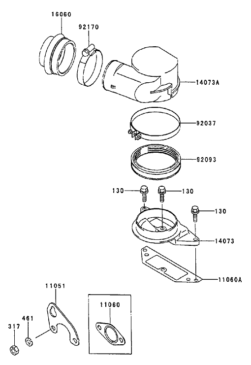 Air-Filter/Muffler Diagram and Parts List for 74213 (210000001-210999999)(2001) Toro Lawn Mower